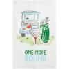 Mud Pie White Cotton Tinis Funny Golf Towel(One More Round)