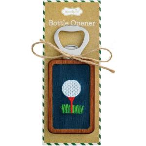 Mud Pie Blue Golf Course Wood Bottle Opener(Navy)