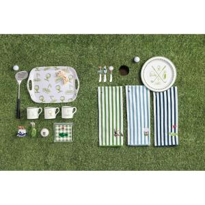 Mud Pie Green Golf Acrylic Napkin Holder Set