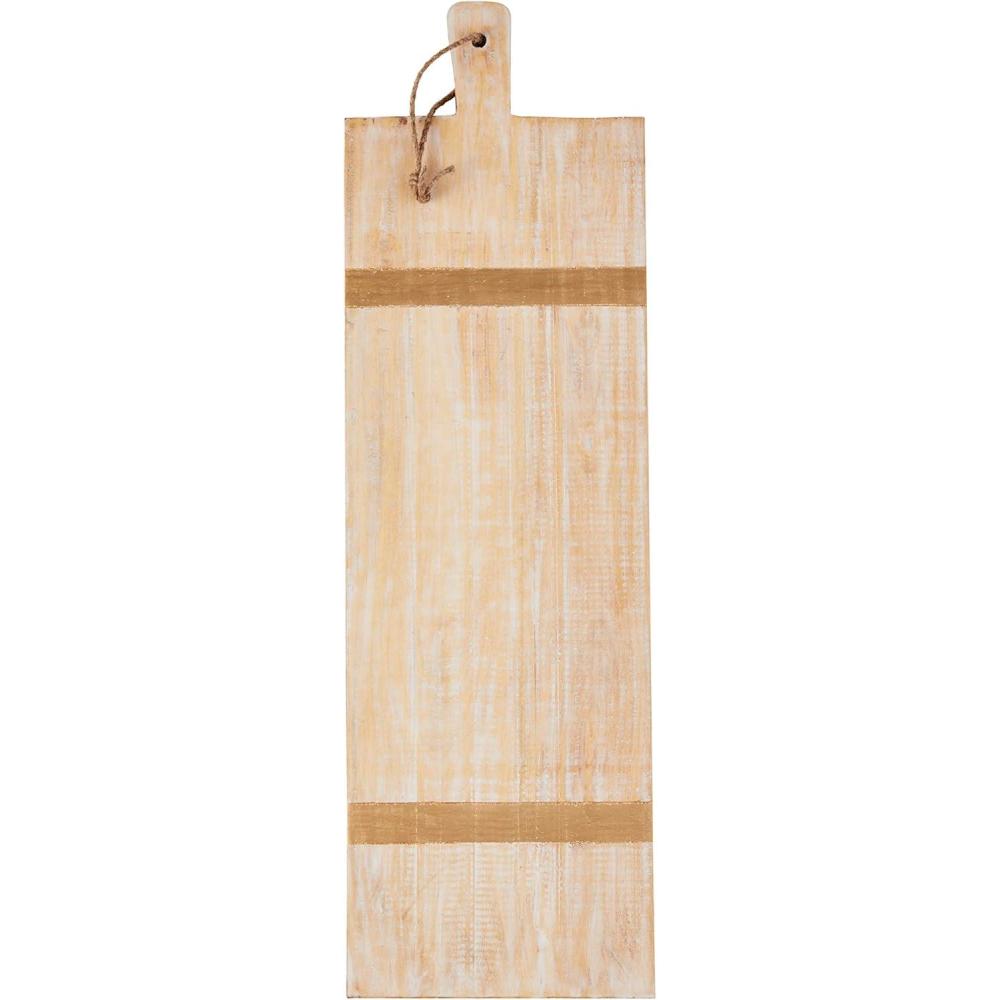 image:imageMud Pie Rectangle Gold Strapped Boards Rectangle 26 X 8