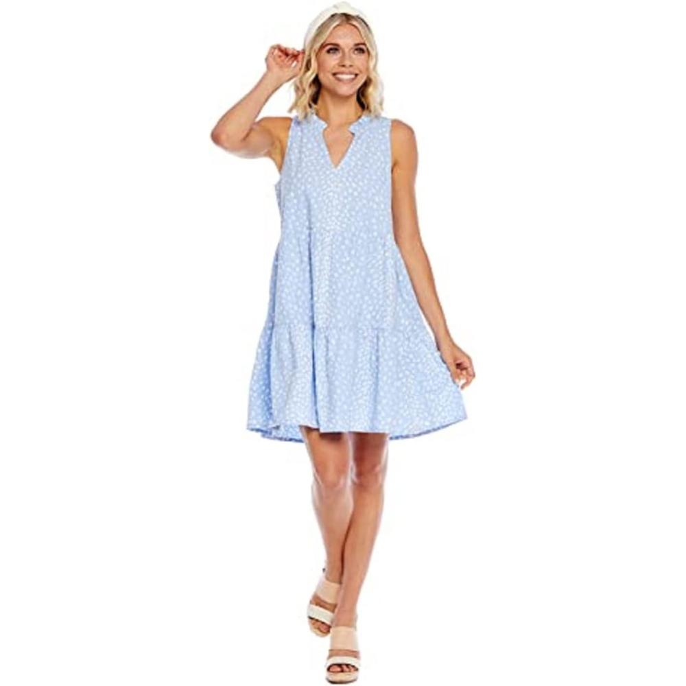 image:imageMud Pie Womens Brekke Womens Sleeveless Tiered DressBlue