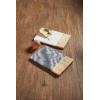Mud Pie Beaded Wood & Marble Cutting Board, Gray, 8″ x 12″