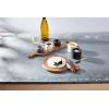 Mud Pie Black Marble W, cup 2 1/2″ x 3 1/4″ dia | spreader 5 1/2″