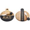 Mud Pie Black Mini Board Set, Cheers, 9.4″ x 7.5″
