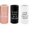 Mud Pie Black Seltzer Drink Holder, 6″ x 2 3/4″ dia