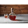 Mud Pie Drink Glass Decanter; 10″ x 6 1/4″ dia