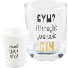 Mud Pie Gin Dof Set, glass 8 oz | shot 2 oz