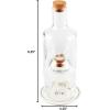 Mud Pie Glass Oil Vinegar Set, stacked 9 1/2″ x 4 1/4″ dia, CLEAR