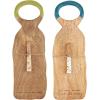 Mud Pie Handle Floral Board Set, Green, 20″ x 6.85″(Blue)