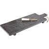 Mud Pie Black Footed Serving Board Set; board 8″ x 21 1/2″ | knife 5 1/2″