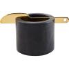 Mud Pie Black Marble W, cup 2 1/2″ x 3 1/4″ dia | spreader 5 1/2″