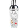 Mud Pie Old Fashioned Cocktail Shaker, 9″ x 3 1/2″ dia