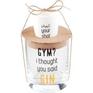 Mud Pie Gin Dof Set, glass 8 oz | shot 2 oz