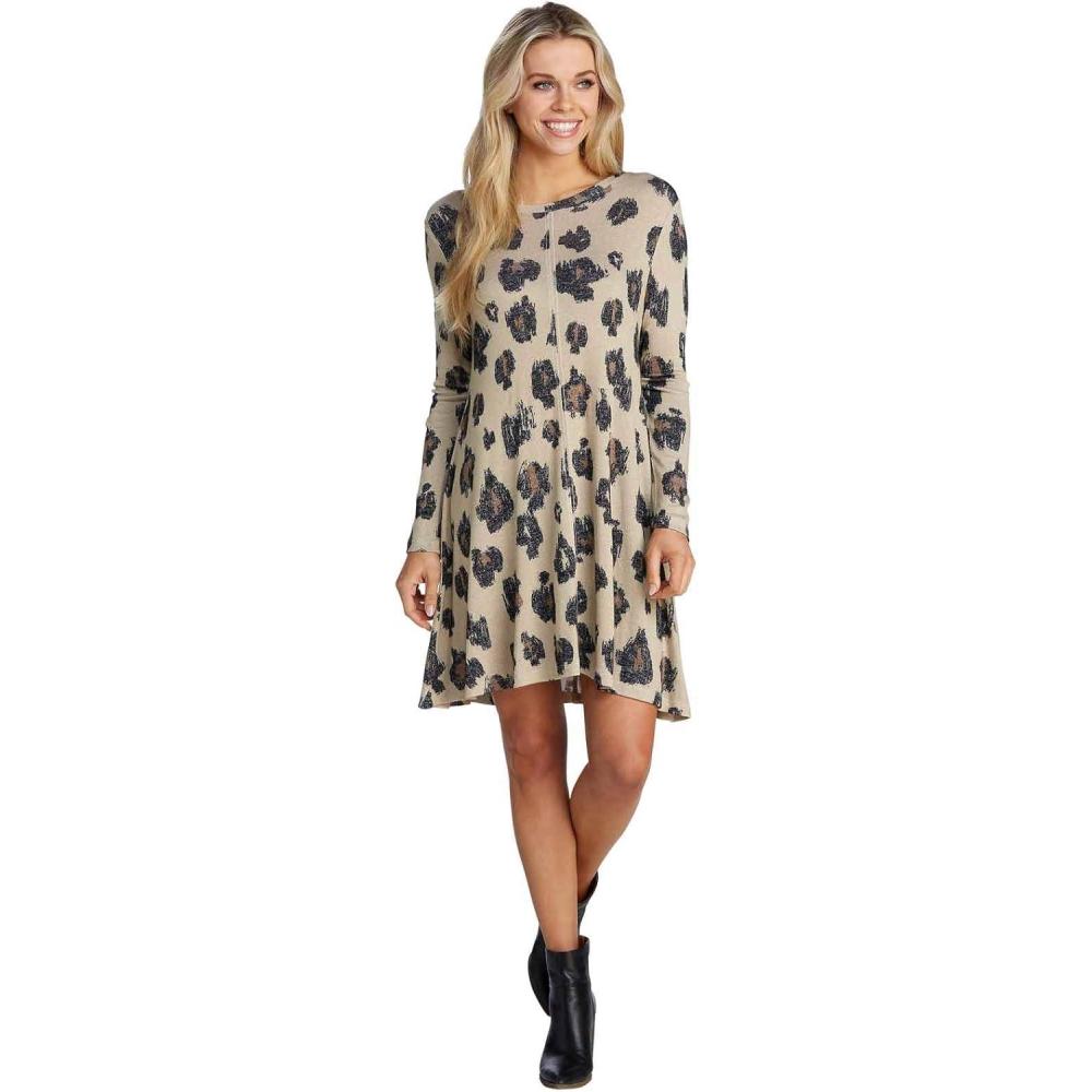 image:imageMud Pie Womens Leopard Jillie Swing DressTan