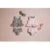 Mud Pie Baby Girls’ Mud Pie Reversible Swimsuit & Headband Set(Leopard)