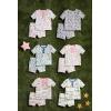 Mud Pie Girls Kids Pajama Set, Rainbow, 24M/2T