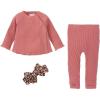 Mud Pie Baby Girls’ Glitzy 3 Piece Set, Pink, 3-6 Months