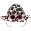Mud Pie Baby Girls’ Leopard Sun HAT and Glasses, 6-18 Months