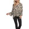 Mud Pie womens Scarlett Leopard Sweater(Tan Leopard)