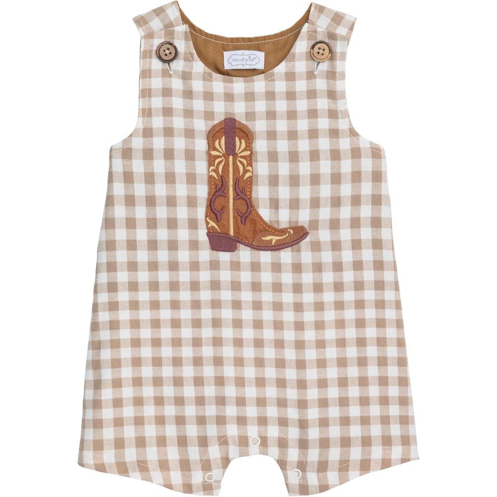 image:imageMud Pie Baby Boy Boot Gingham Jon Jon