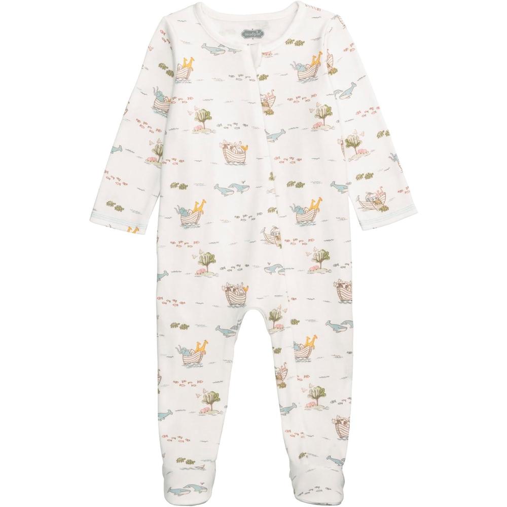 image:imageMud Pie Baby Boy Noahs Ark Zip Sleeper