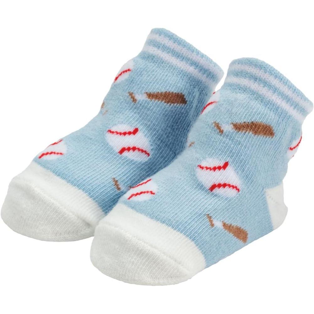 image:imageMud Pie Baby Boy Scattered Baseball Socks 012 Months