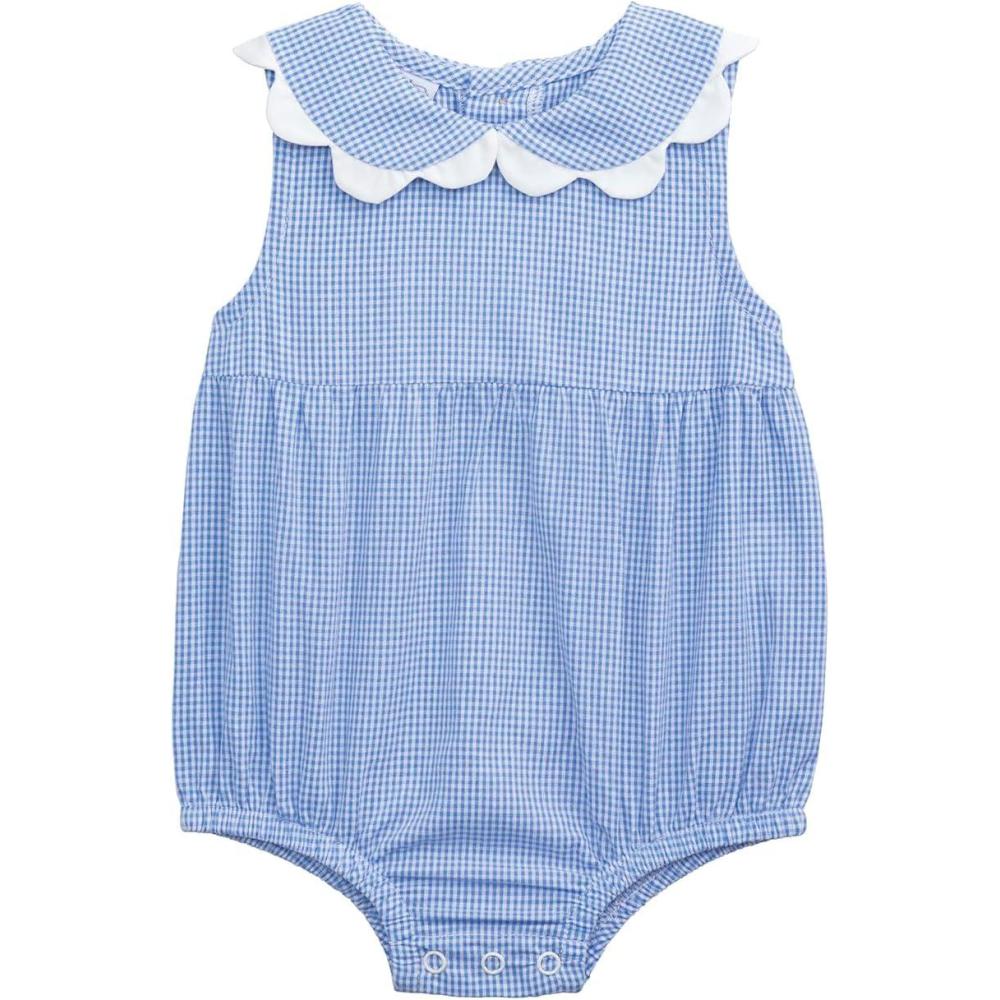 image:imageMud Pie Baby Girl Blue Gingham Scallop Bubble