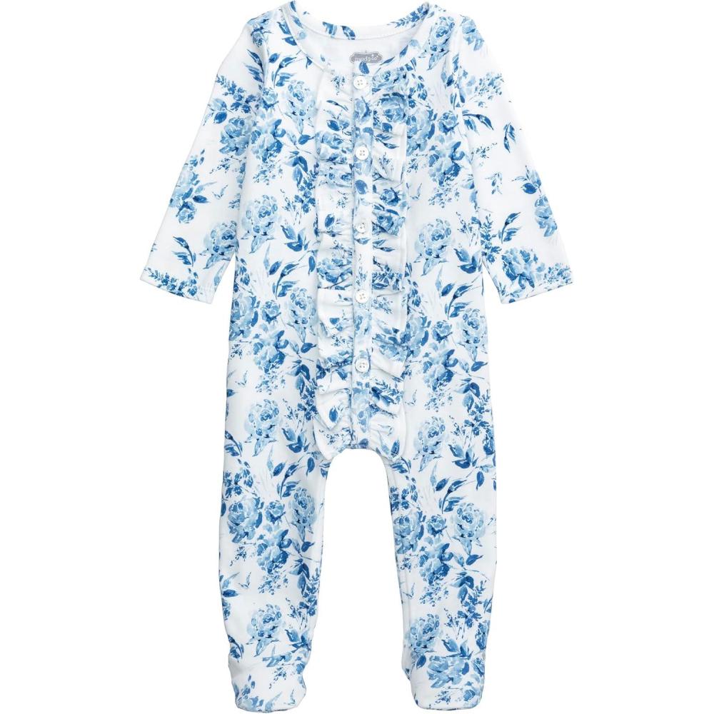 image:imageMud Pie Baby Girl Floral SleeperBlue