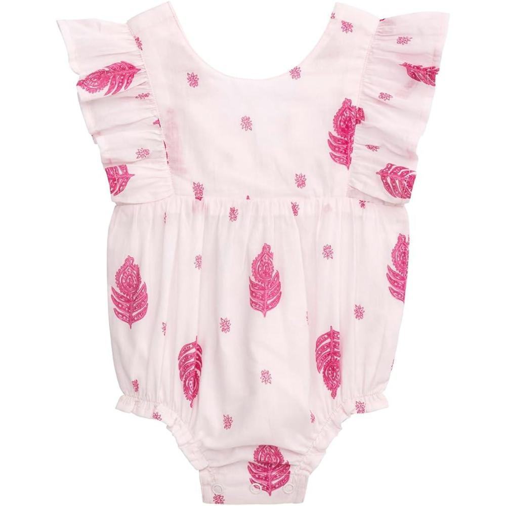 image:imageMud Pie Baby Girl Printed BubblePink Block Print
