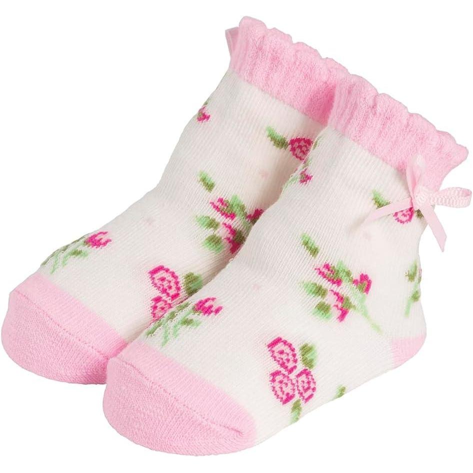 image:imageMud Pie Baby Girl Rose Heart Socks 012 Months
