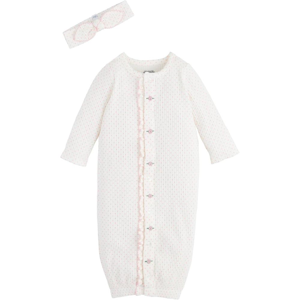 image:imageMud Pie Baby Girl Rosette Polka Dot Gown