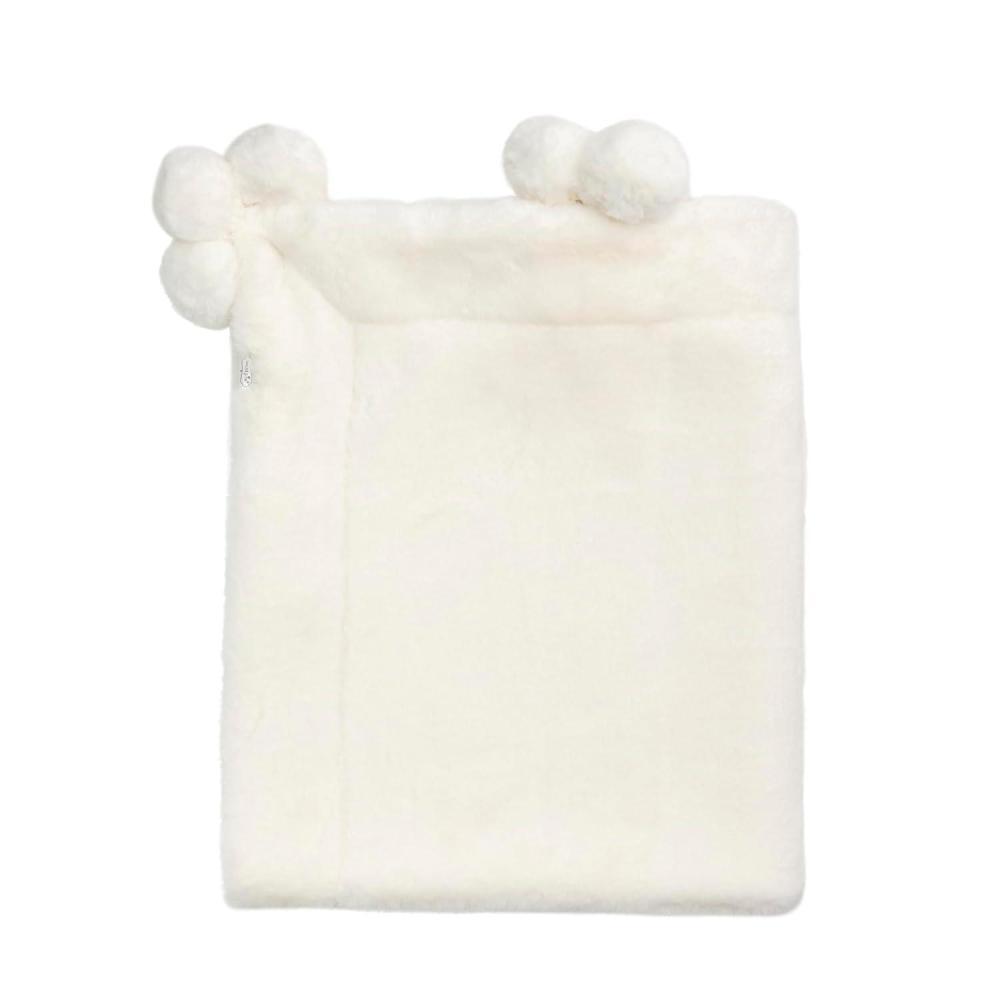 image:imageMud Pie Kids Pink Pom BlanketWhite