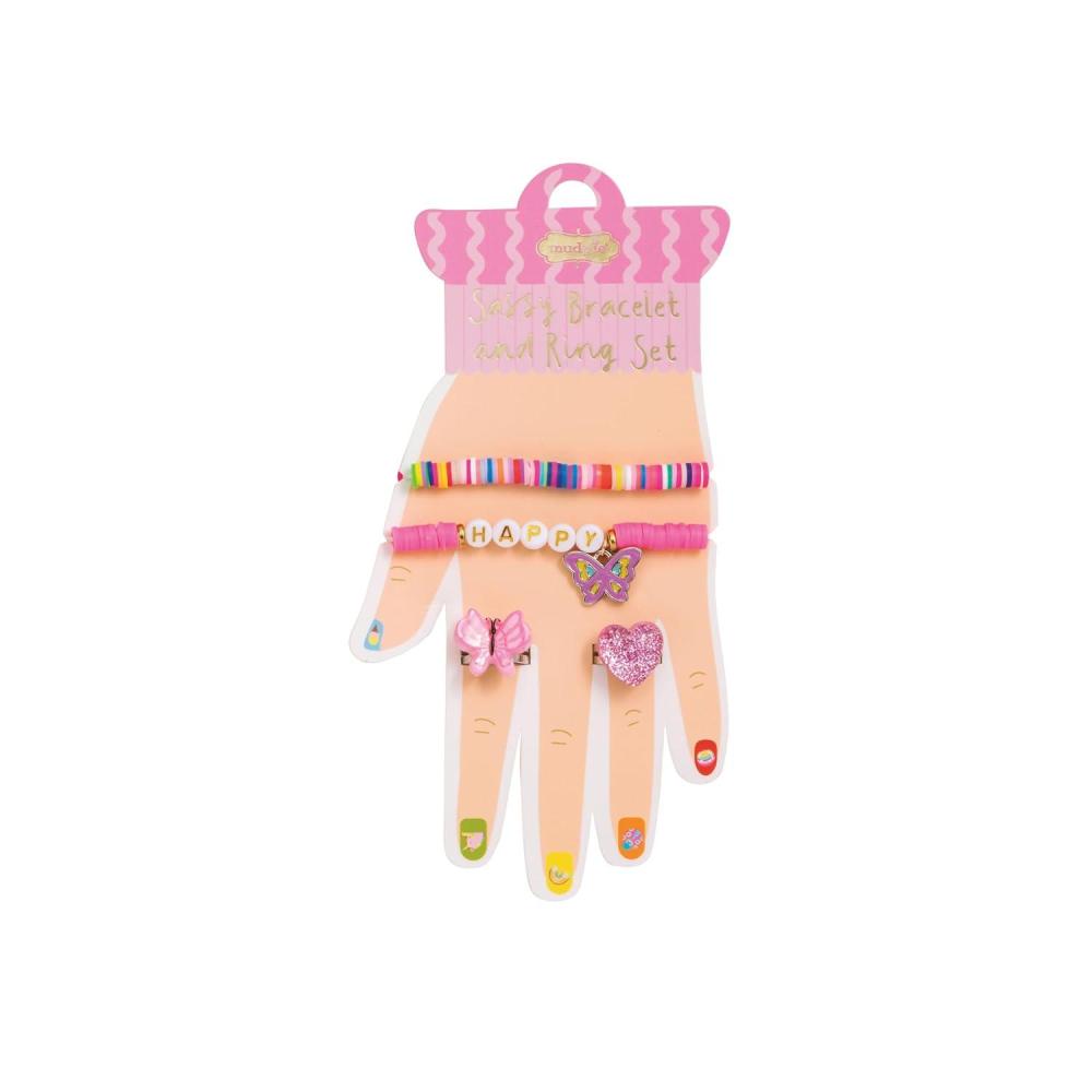 image:imageMud Pie Kids Purple Sassy Bracelet amp Ring SetPink