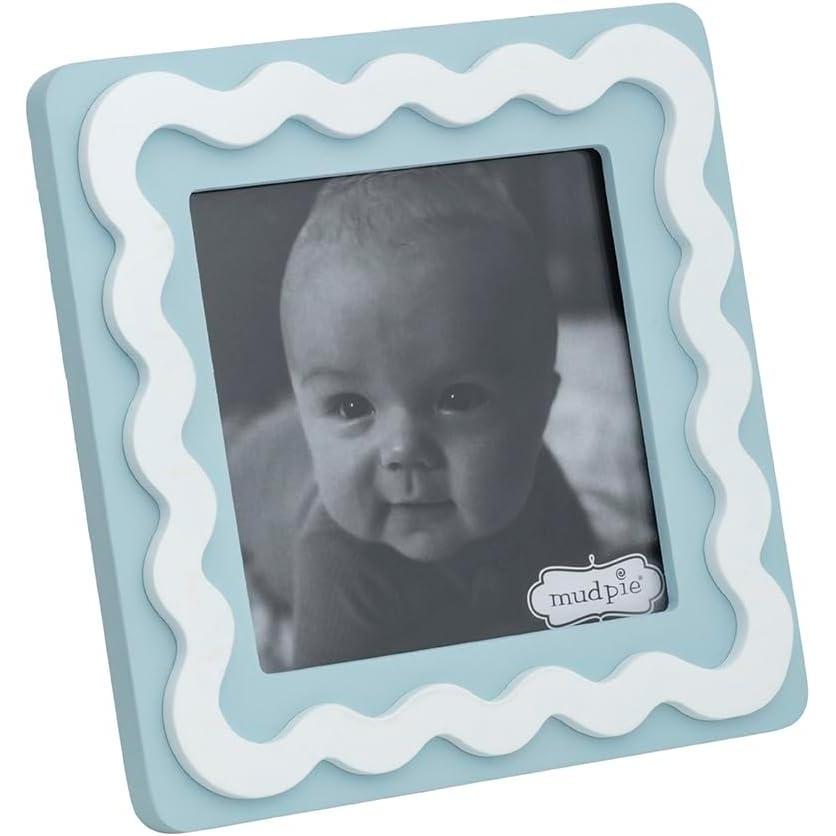 image:imageMud Pie Rectangle Blue RicRac Wood Frame6 34 x 4 34