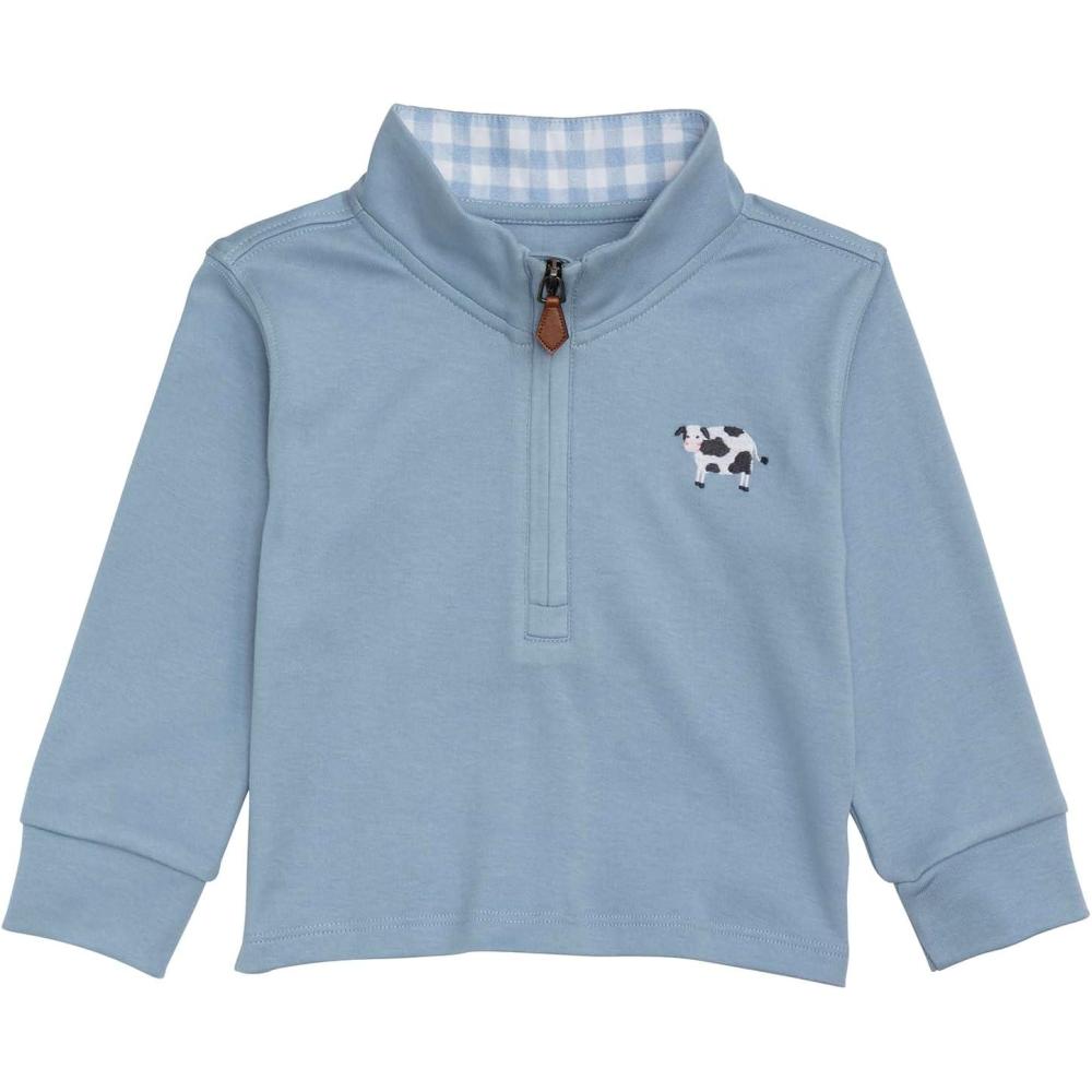 image:imageMud Pie Toddler Boy Farm Icon Quarter Zip PulloverBlue