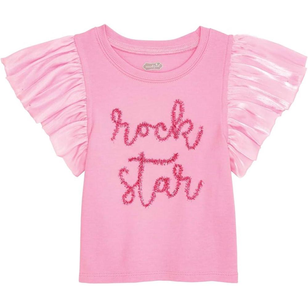 image:imageMud Pie Toddler Girl Birthday Sparkle TeePink
