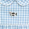 Mud Pie Baby Boy Farm Icon Gingham Bubble(Blue)