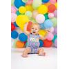 Mud Pie Baby Boy “One” First Birthday Smocked Jon Jon, 12-18 Months