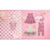 Mud Pie Baby Girl Printed Bubble(Pink Block Print)