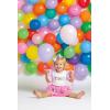 Mud Pie Girl One First Birthday Bejeweled Birthday Tee, 12-18 Months