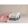 Mud Pie Kids’ Pink Pom Blanket(Blue)