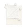 Mud Pie Kids’ Pink Pom Blanket(White)