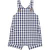 Mud Pie Baby Boy Gingham Shortall(Navy)