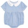 Mud Pie Baby Boy Train Layette Gingham Bubble
