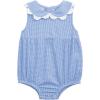 Mud Pie Baby Girl Blue Gingham Scallop Bubble