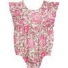 Mud Pie Baby Girl Printed Bubble(Pink Floral)