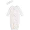Mud Pie Baby Girl Rosette Polka Dot Gown