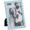 Mud Pie Rectangle Blue Ric-Rac Wood Frame(5 1/2″ x 5 1/2″)