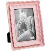 Mud Pie Rectangle Pink Scallop Wood Frame(8″ x 6 1/4″)