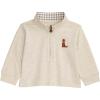 Mud Pie Toddler Boy Boot Quarter Zip Pullover